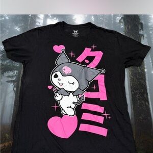 Bioworld Kuromi Black Graphic Tee